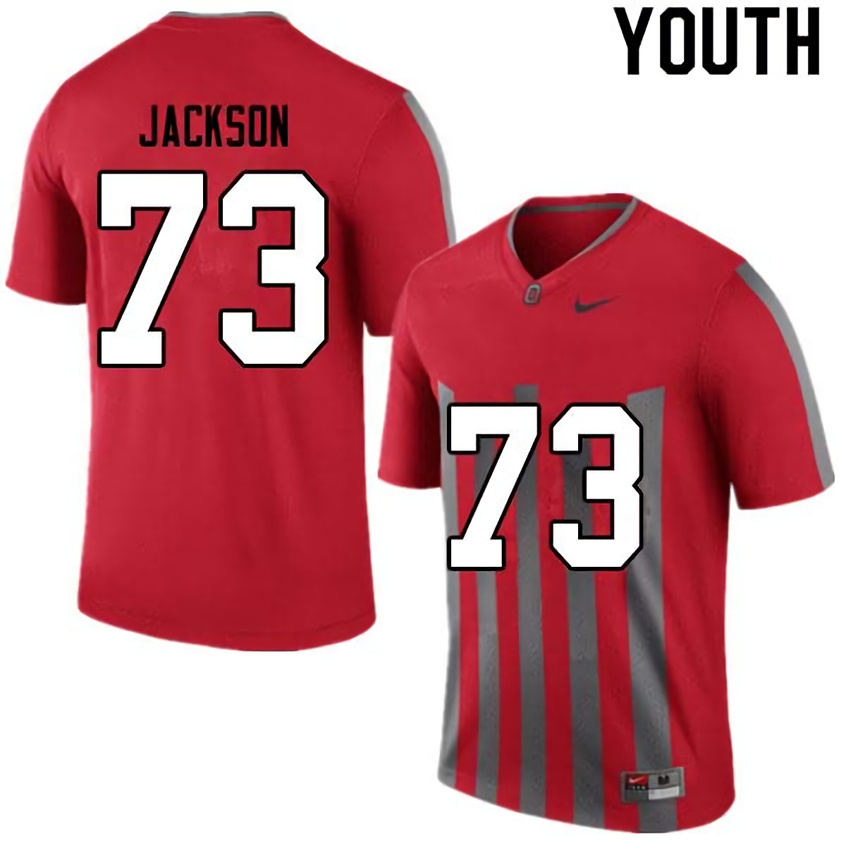 Jonah Jackson Ohio State Buckeyes Youth NCAA #73 Nike Retro College Stitched Football Jersey SPO7856MO